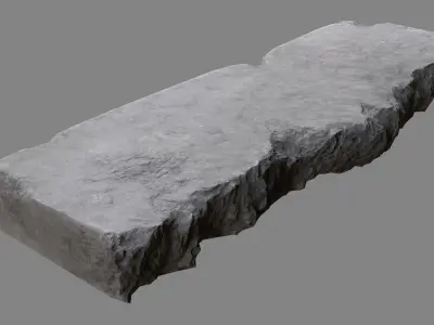 Concrete Debris 08 Low-poly 3D model
