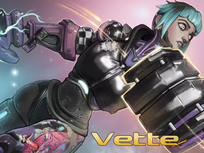 Vette - Stylized Hero Character  Low-poly 3D model