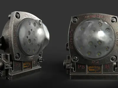 SZV lighting source Low-poly 3D model