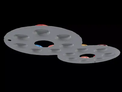 Eyeglass Chocolate v1 001 Low-poly 3D model