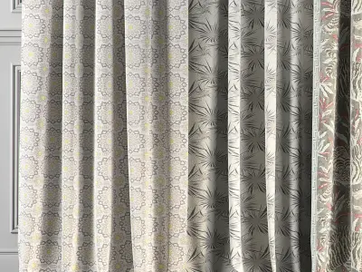 Curtain Set 61 3D model
