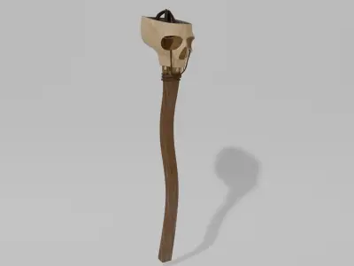 skull torch 3D model