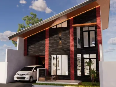3D Home Exterior and Interior Design Package 3 3D model