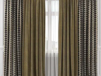 Curtain Set 112C 3D model