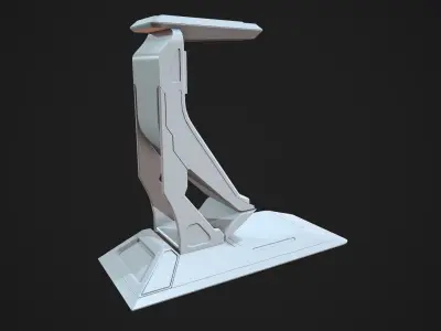 Scifi Terminal Highpoly 3D model