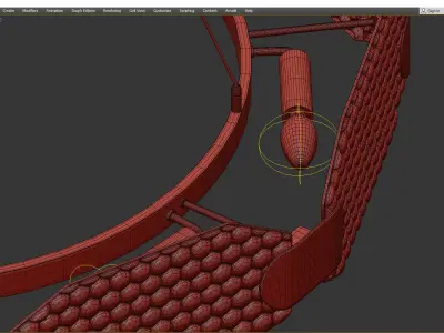 AMANDA BRASS Low-poly 3D model