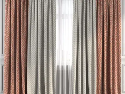 Curtain Set 188 3D model