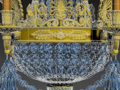 vintage wall lamp 8 3D model