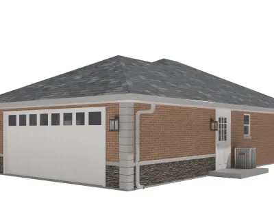 House-025 Low Poly 3D model