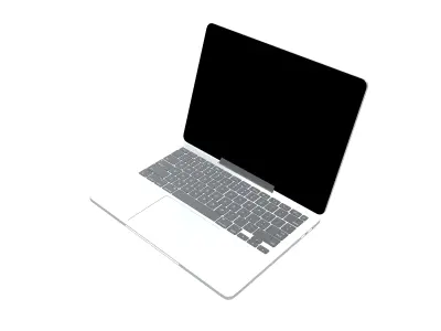 Laptop Mockup v1 001 Low-poly 3D model