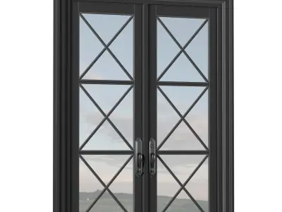 Entrance modern classic street doors 3D model