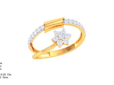 Delicate Ring - 42 3D print model