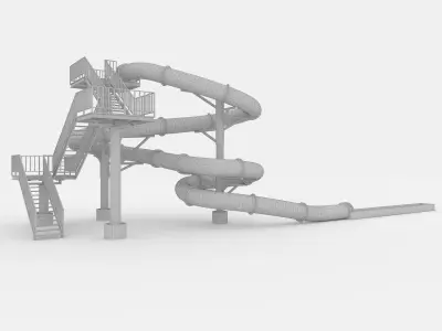 Waterpark Slide 2 3D model