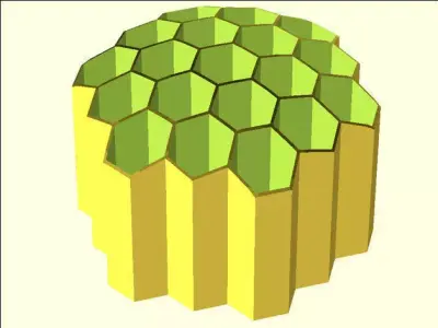 Customizable Honeycomb Pencil Holder Free 3D print model