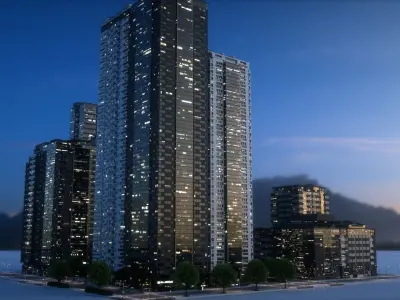 City Block Type B21 3D model