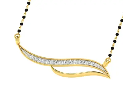 Women Necklace 3dm STL FBX OBJ Render Details 3D print model 5