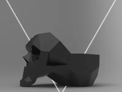 Welding Project Plans Drawings Skull Fire Pit DXF PDF 3D model