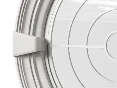 Classic Marble Circular Window 2 3D model