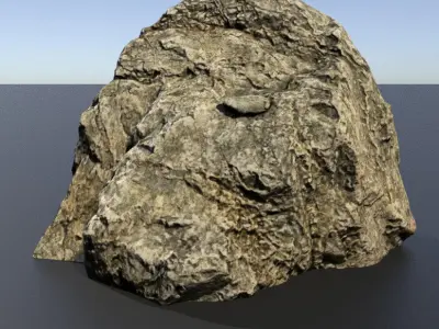 Scanned 3D Rock Assets Rock 01 3D model