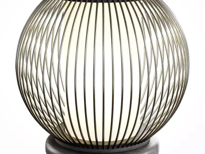 Bamboo Desk Lamp 3D model