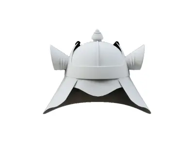 10 samurai  helmet  base mesh Low-poly 3D model
