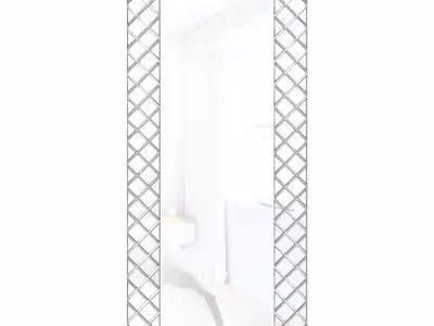 Venetian large floor and wall mirror 3D model