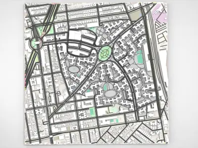 Parkchester community East Bronx New York City 3D model