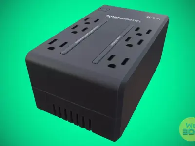 Amazon UPS - Uninterruptible Power Supply Low-poly 3D model