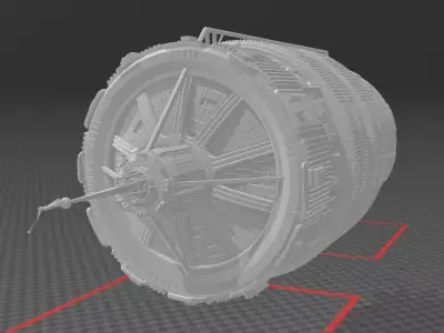 The Expanse Nauvoo Behemoth Medina Station 3d model  3D print model