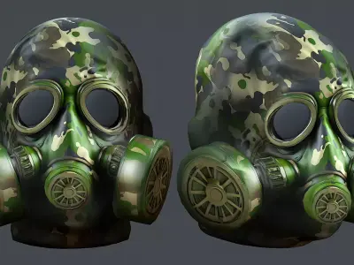 Helmet 3d model military combat Military Low-poly Low-poly 3D model