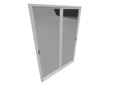 Sliding door window 3D model
