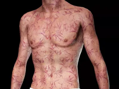 Male Zombie Low-poly 3D model