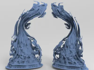 Dantes Ghost stone great archways 3D model