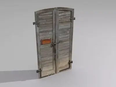 Door 2 wood 3D model