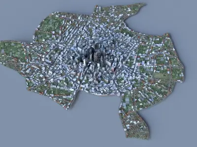 Big City 50 3D model
