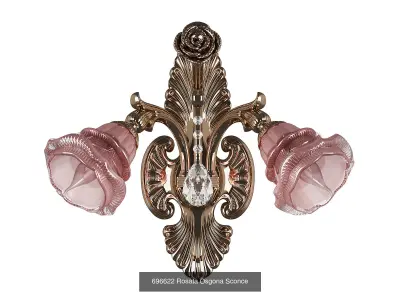 696 Rosata Osgona Collection of Murano Glass Lamps 3D Model Pack