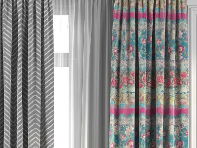 Curtain Set 92 3D model
