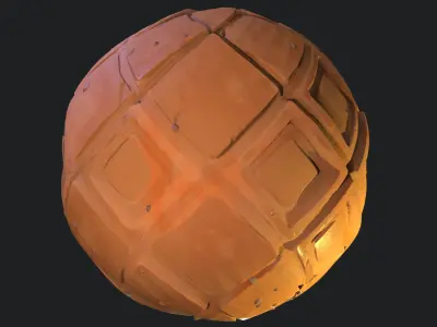 Stylized Desert Tiles Material 01 Texture