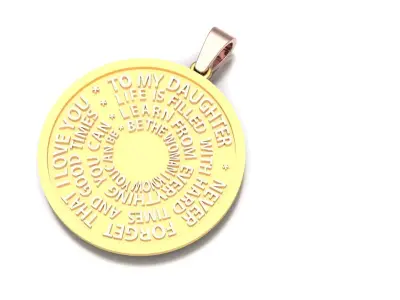coin medal 3D print model