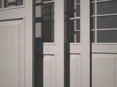 Set of typical Dutch Doors Free 3D model