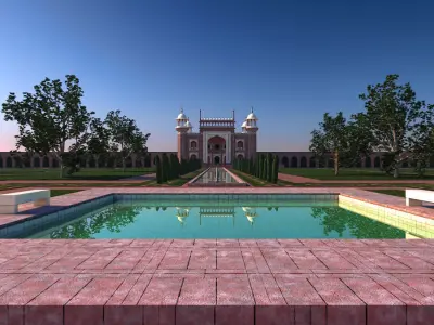 The Taj Mahal 3D model