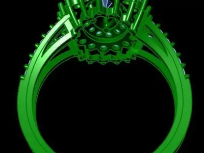 women ring 57 3D print model