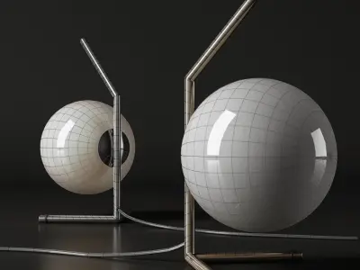 Table lamp IC 3D model