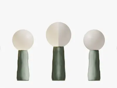 table lamp kokeshi 3D model