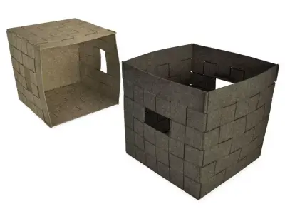 Fabric Boxes 3D model