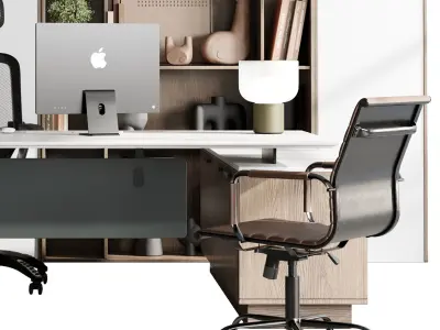 Boss Desk - Office Furniture 47 3D model