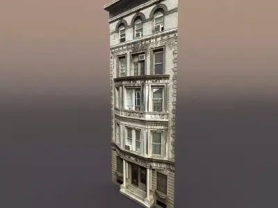 Apartment House 76 Low-poly 3D model