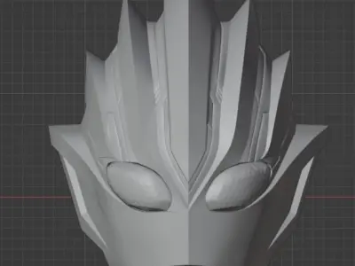 Ultraman Trigger Glitter Eternity 3D printable helmet 3D print model