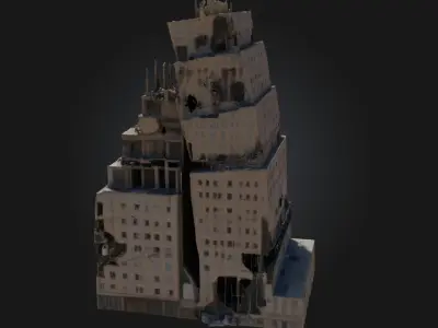 Crumbled Towers  Echoes of a Forgotten Fortress 3D model