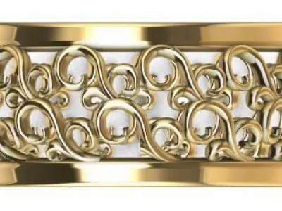 Patterned Ring 3D model Texture Texture 2